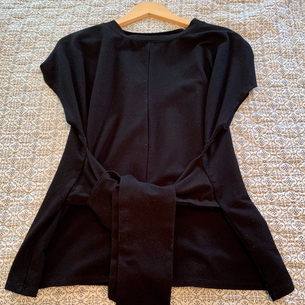 Eloquii tie front top black 22/24